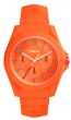 Correa de reloj (Combinación de correa + caja) Fossil FS5217 Silicona Naranja